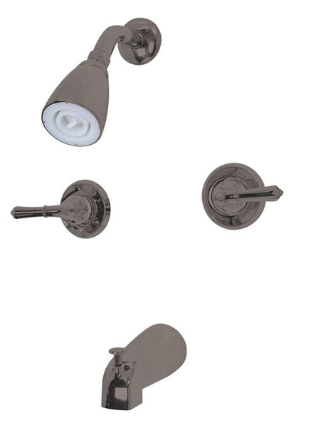 Kingston Brass KB245 Magellan Tub and Shower Faucet 2-Magellan Handles, Oil R...