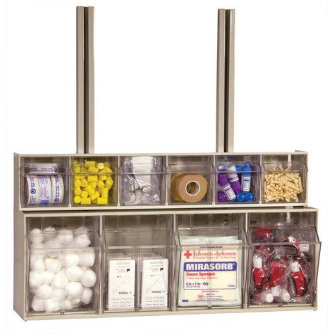 Akro-Mils 06703 TiltView Horizontal Plastic Organizer Storage System Cabinet ...