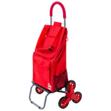 Trolley Dolly Stair Climber, Red Grocery Foldable Cart Condo Apartment Standard