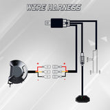 23 Inch 144W LED Light Bar White/Amber Flasing Strobe Light with Six Modes Dr...