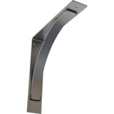 Ekena Millwork BKTM03X16X16MOHSV Steel Bracket Morris, 3"W x 16"D x 16"H, Ham...