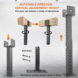 2PCS Roof Riser for Pergola Roof Riser Beam Bracket, Roof Riser 3-1/2" Saddle...