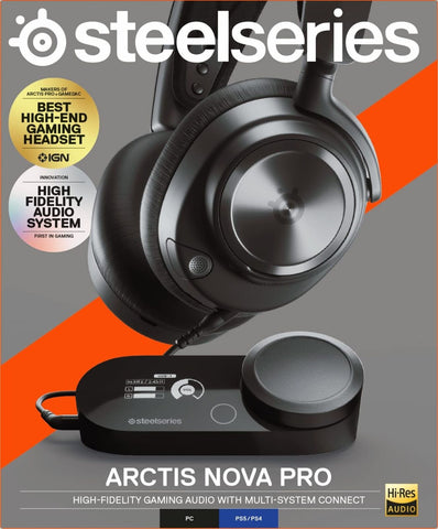 SteelSeries Arctis Nova Pro Multi-System Gaming Headset - Premium Hi-Fi Drive...