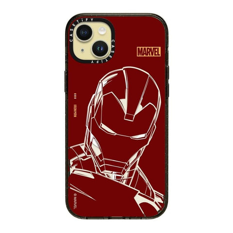 CASETiFY Impact iPhone 15 Plus Case [Iron Man Co-Lab / 4X Military Grade Drop...
