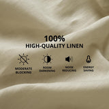 HPD HALF PRICE DRAPES French Linen Curtains 96 Inches Long Room Darkening Cur...