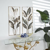 Deco 79 Metal Leaf Home Wall Decor Metallic Cutout Wall Sculpture with Silver...