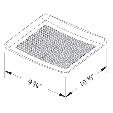 BreezSlim Exhaust Bath Fans - SLM70D - 70 CFM with Dual Speed