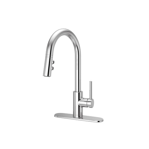 Pfister Stellen Kitchen Faucet with Pull Down Sprayer, Single Handle, High Ar...