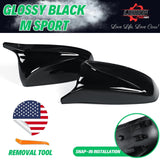 M Style Replacement Rear View Mirror Cap Cover for 2007-2013 BMW X5 E70 X6 E7...