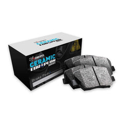 R1 Concepts Front CERAMIC European Series Brake Pads With Rubber Steel Rubber...