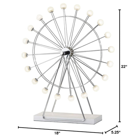 Adesso Home 2120-22 Transitional LED Table Lamp from Coney Collection in Chro...
