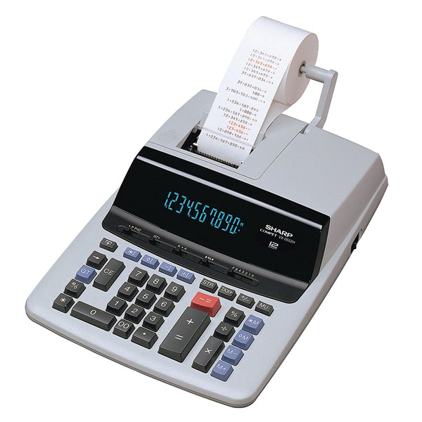 Sharp 12-Digit Print Calculator Desktop Size Adding Machine, Perfect for Ever...