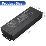 GOOVER 180W Dimmable LED Driver,12V 5-in-1 Dimmable Power Supply,3-Channels A...