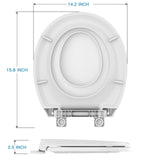 Toilet Seat, Round Toilet Seat with Toddler Seat Built in, Potty Training Toi...