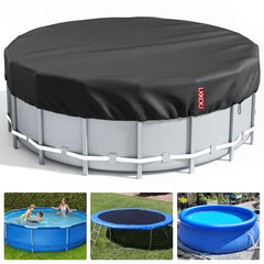 LXKCKJ 15 Ft Round Pool Cover, Solar Covers for Above Ground Pools, Summer Po...