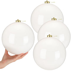 Zubebe 4 Pcs Extra Large Christmas Ball Ornaments 8'' (200 Mm) Giant Oversize...