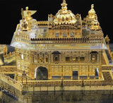 Golden Temple Amritsar Model, A Sikh Religious Crystal with Golden Plate Must...