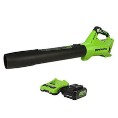 Greenworks 24V (110 MPH / 450 CFM / 125+ Brushless Blower (4.0Ah), Green