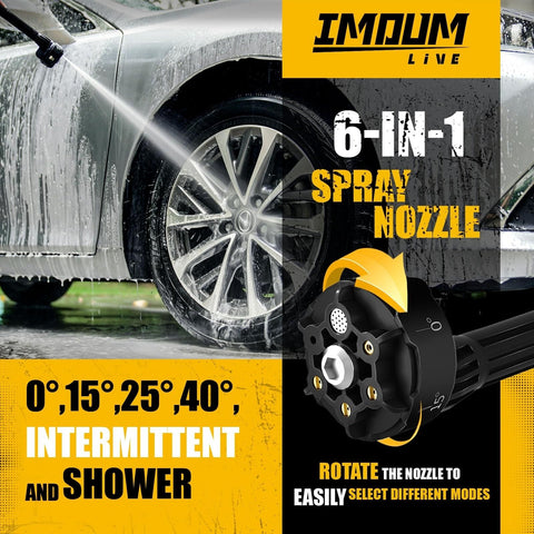 Brushless Cordless Pressure Washer,970-PSI Electric Pressure Washer with 6-in...