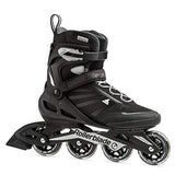 Rollerblade Zetrablade Men's Adult Fitness Inline Skate, 6, BLACK/SILVER