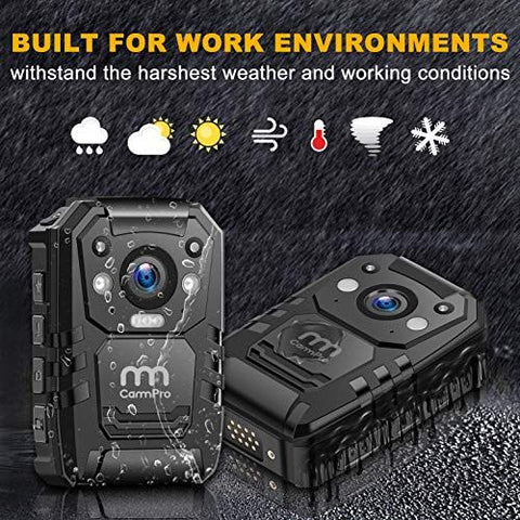 CammPro I826 1296P HD Police Body Camera,128G 1 Count (Pack of 1)