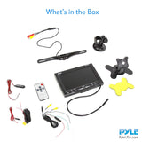 PYLE Vehicle Backup Camera for Car, 7 inch Monitor Reverse Camera, Stable Bac...