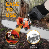 Chainsaw Sharpener Jig, Fast Chainsaw Sharpener Kit, Portable Hand Crank Chai...