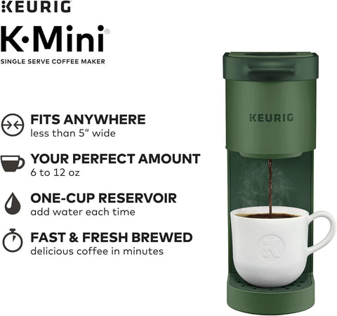 Keurig K-Mini Single Serve Coffee Maker, Evergreen