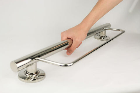 24&#8221; Designer Newport Wall Mount Bathroom Shower Grab Bar with Towel Bar, P
