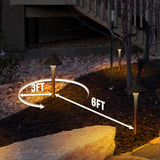 GKOLED Solid Brass Landscape Path Lights (5" Shade, 20" Tall), Low Voltage LE...