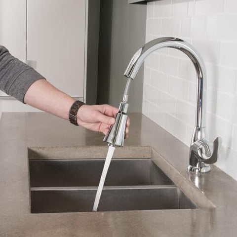 Amazon Basics AB-KF709-PC Pull-Down Kitchen Faucet, Polished Chrome