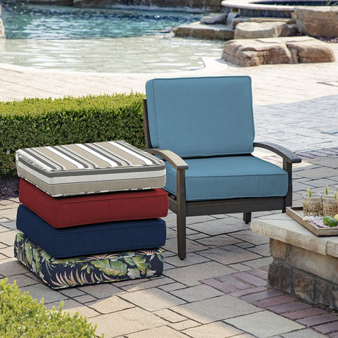 Arden Selections ProFoam Essentials Outdoor Deep Seating Cushion Set, 24 x 24...