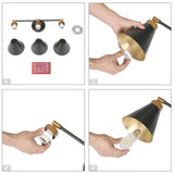 classy leaves Bathroom Light Fixtures, Black Gold 3 Light Vanity Lights Over ...