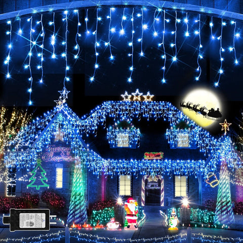 JXLEDAYY Christmas Lights Super Long 1280 LED 131 FT LED String Lights with 2...