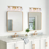 KSANA Gold Bathroom Light Fixtures, Modern Bathroom Vanity Light fixtures Ove...