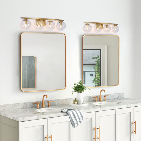 KSANA Gold Bathroom Light Fixtures, Modern Bathroom Vanity Light fixtures Ove...