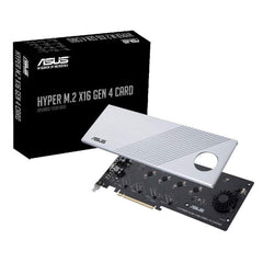 ASUS Hyper M.2 X16 PCIe 4.0 X4 Expansion Card Supports 4 NVMe M.2 (2242/2260/...