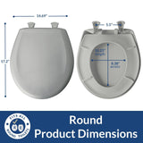 Bemis 200SLOWT 464 Toilet Seat will Slow Close, Never Loosen and Easily Remov...