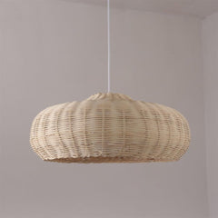 1 Light Boho Chandelier, Rustic Woven Large Kitchen Pendant Light, 19.68''W H...