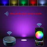 LED Deck Lights Kit, 20pcs &#934;1.22 WiFi Wireless Smart Phone Control Low Volt