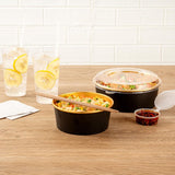 Restaurantware Foil Lux 25.3 OZ Take Out Container, 200 Insulated Foil Lining...