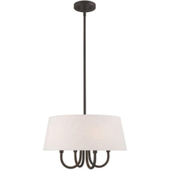 Livex Lighting 50804-92 Belclaire - Four Light Chandelier, English Bronze Fin...