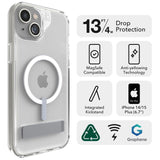 ZAGG Crystal Palace Snap iPhone 15 Plus/ 14 Plus Clear Phone Case w/Built-in ...