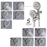 ELLO&ALLO Brushed Nickel Shower Faucet Set with Tub With Tub,