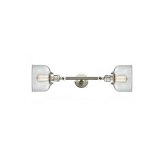 Innovations 208L-SN-G72-LED 2 Vertical Bath Vanity Light, Brushed Satin Nickel