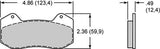 Wilwood Brake Pad 6712 Shape Bp-10 Compound