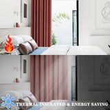 ANRODUO 100% Blackout Velvet Curtains 108 Inches Long Dusty Rose Curtain Drap...