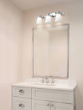 XiNBEi Lighting 3 Light Vanity Light, Modern Chrome Bathroom Wall Lights with...