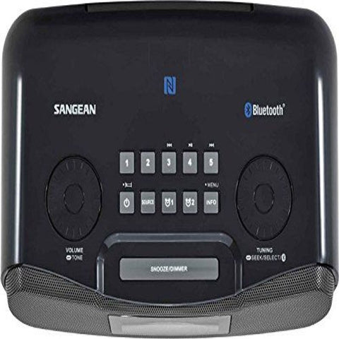 Sangean RCR-20 FM-RDS (RBDS) AM / Bluetooth / Aux-in / 13.8x 13.1x 4.9, Black