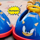 Sonic The Hedgehog Bumper Car for Kids, 2 Speed Electric Vehicle, Large